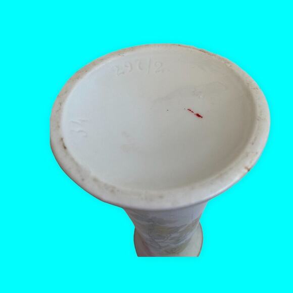 Vintage Hatpin Holder Hand Painted Flowers Floral with 9 Holes - Picture 8 of 8